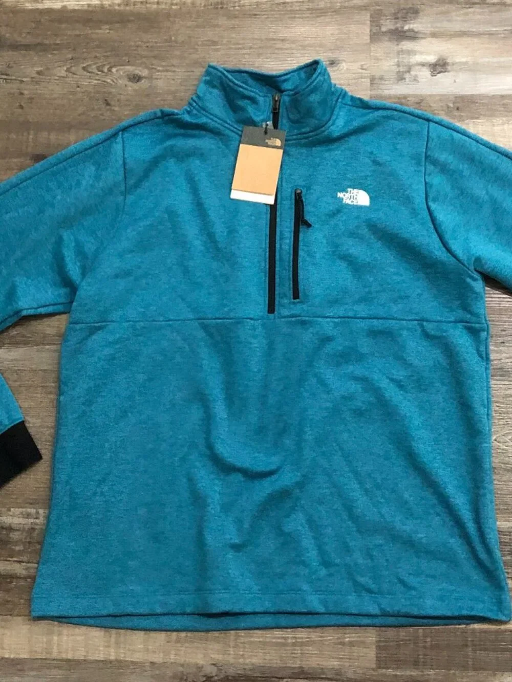 The North Face Mens XL Blue The Pioneer Peak 1/4 Zip Pullover New $90 Tags